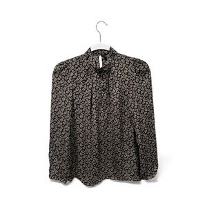 ZARA WOMAN Paisley Print Silky Blouse – Size XS